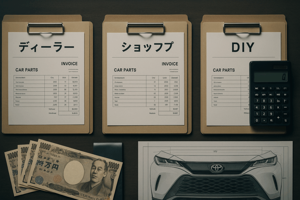 ハリアー PHEV グリル交換 画像